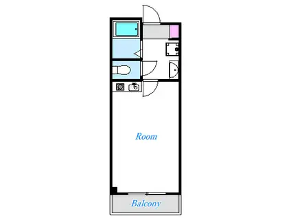 久米川グリーンコート(ワンルーム/2階)の間取り写真