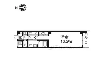 マイルドマンションIII(ワンルーム/2階)の間取り写真