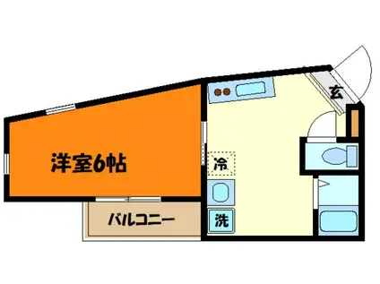 CIRCULO HIRAMAシルクロヒラマ(1K/1階)の間取り写真