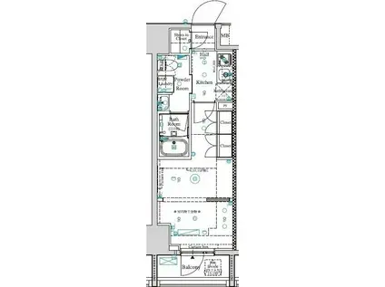 アークマーク王子(2K/6階)の間取り写真