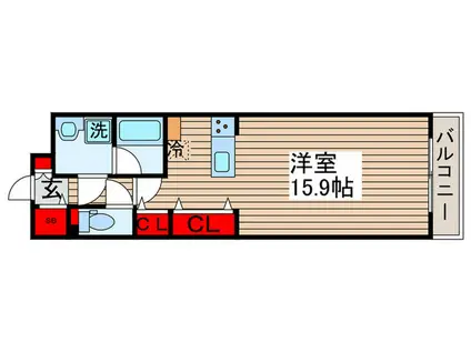 ロイヤルパークスシーサー南千住(ワンルーム/8階)の間取り写真