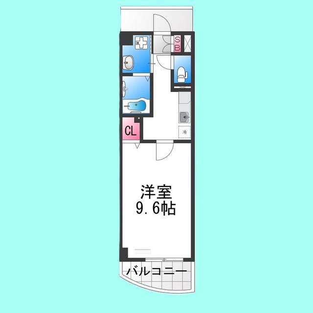 エテルノソーレ(1K/6階)の間取り写真