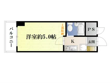 横須賀中央ダイカンプラザシティIII(ワンルーム/1階)の間取り写真