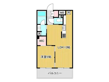 カーサ・ノルド(1LDK/3階)の間取り写真