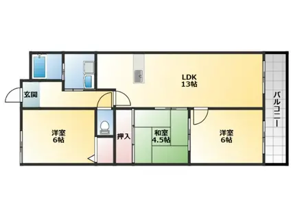 パークレジデンス(3LDK/5階)の間取り写真