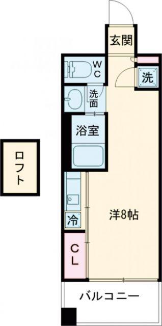 GC21.NETビル(ワンルーム/2階)の間取り写真