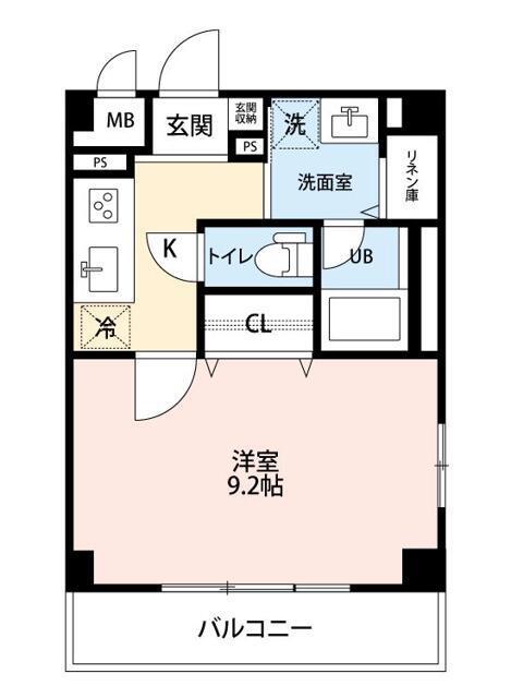 MAISON DE BONHEUR(1K/2階)の間取り写真