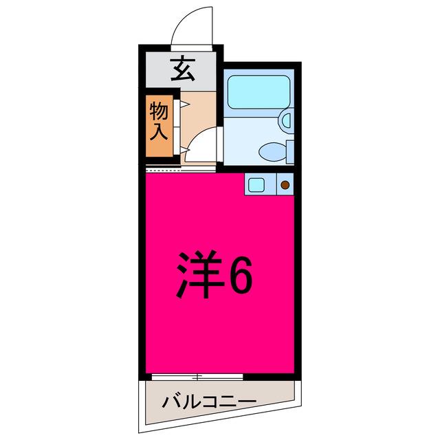 MOMO10(ワンルーム/4階)の間取り写真