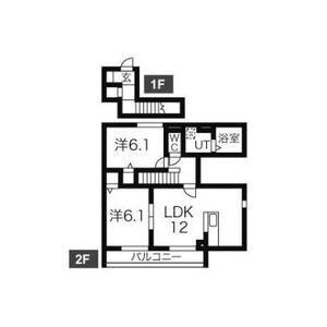 メゾンちかま(2LDK/2階)の間取り写真