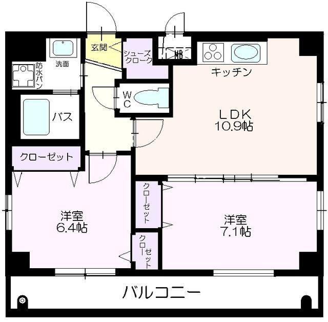 ソノロス本所(2LDK/5階)の間取り写真