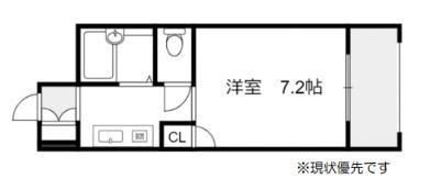 ベルサンライズ(ワンルーム/2階)の間取り写真