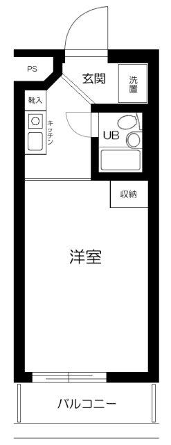 グラン蒲田(ワンルーム/1階)の間取り写真