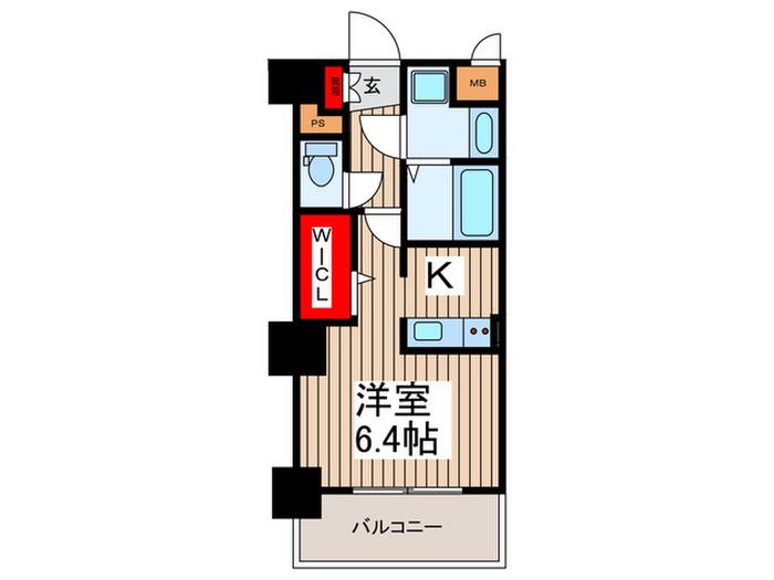 MARRIAGE ICHIKAWA(1K/4階)の間取り写真