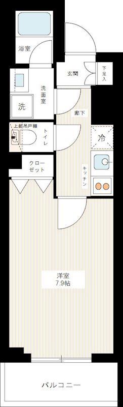 MAXIV武蔵小金井(1K/2階)の間取り写真