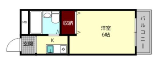 三芳ビル(1K/3階)の間取り写真