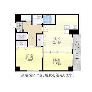 サンフラワー北原(2LDK/1階)の間取り写真