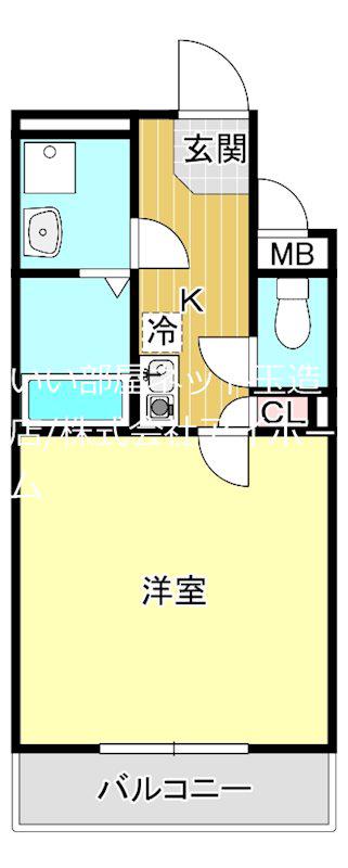 PRIMAVERA 3(1K/1階)の間取り写真