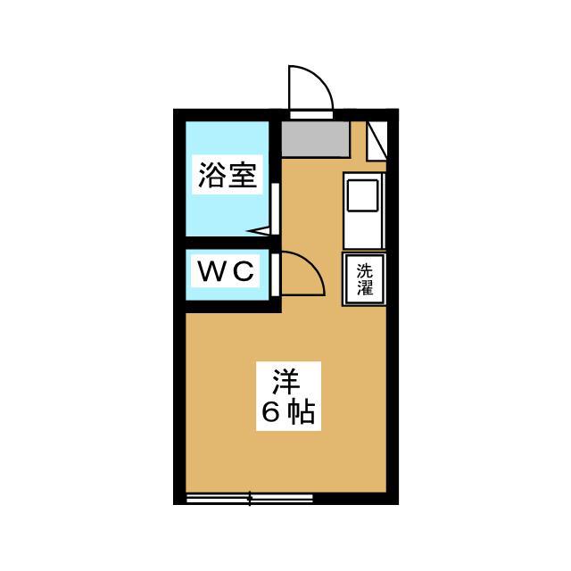 LE CHIC NAKATEHARA(ワンルーム/1階)の間取り写真