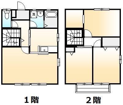 エコライフタウン本庄D(3LDK/1階)の間取り写真