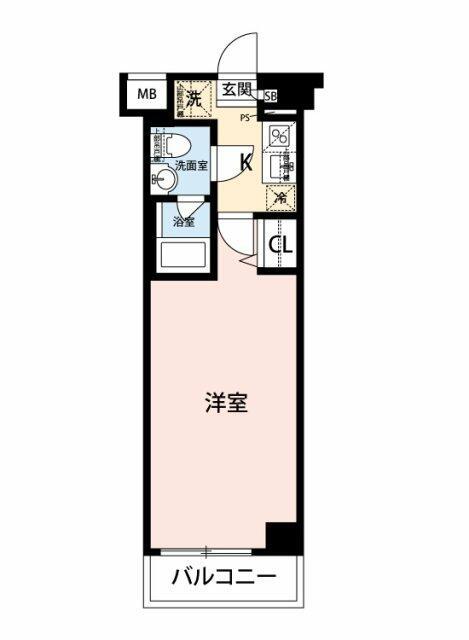 ベルシード千鳥町(1K/3階)の間取り写真