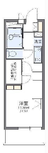 レオパレス水向(1K/3階)の間取り写真