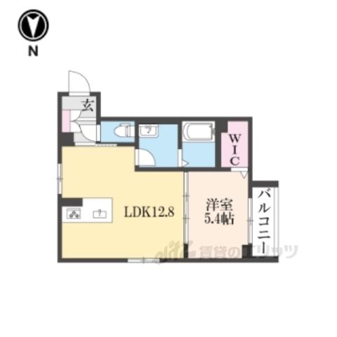 ノルウェジアンウッド室町(1LDK/2階)の間取り写真
