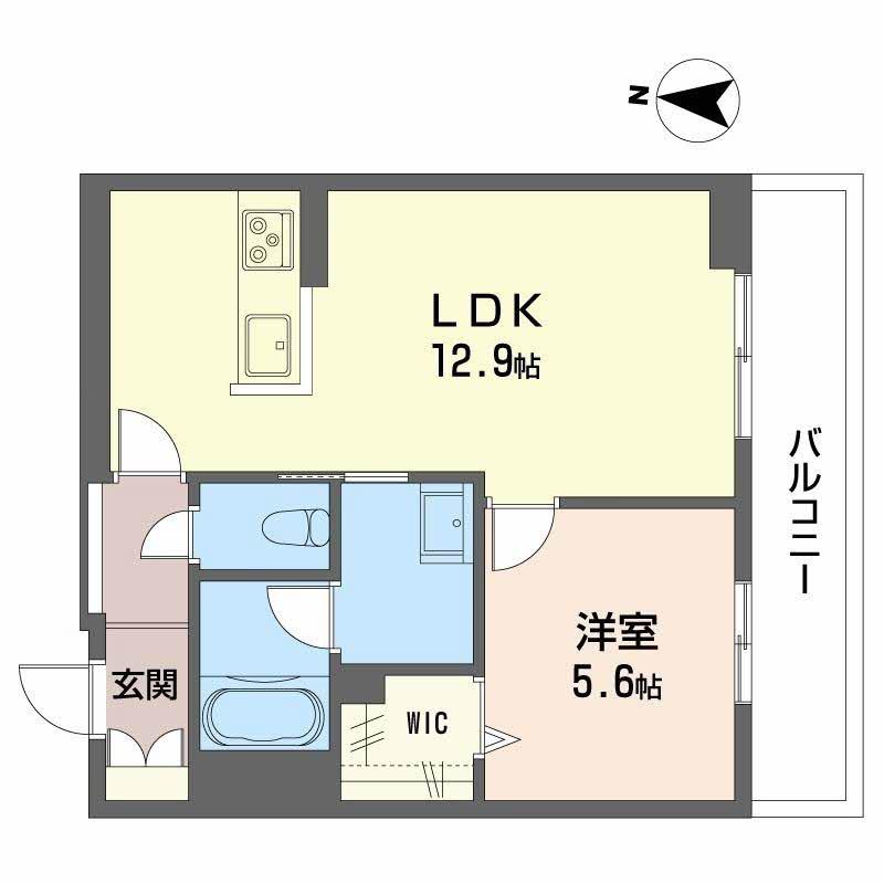 ガーデンコート(1LDK/3階)の間取り写真