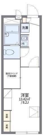 レオパレスMAEDA2(1K/1階)の間取り写真