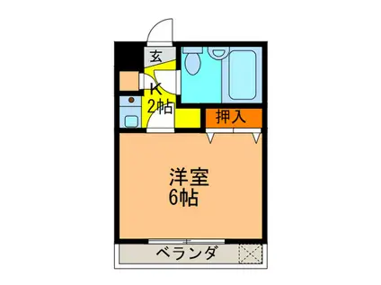 ZONE 1/F PART1(1K/3階)の間取り写真