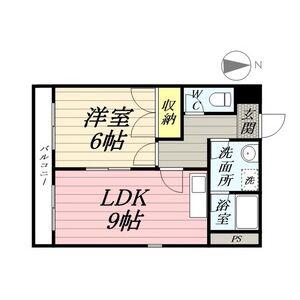 C・ISLAND 11(1LDK/2階)の間取り写真