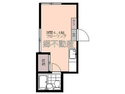 正和荘(ワンルーム/1階)の間取り写真