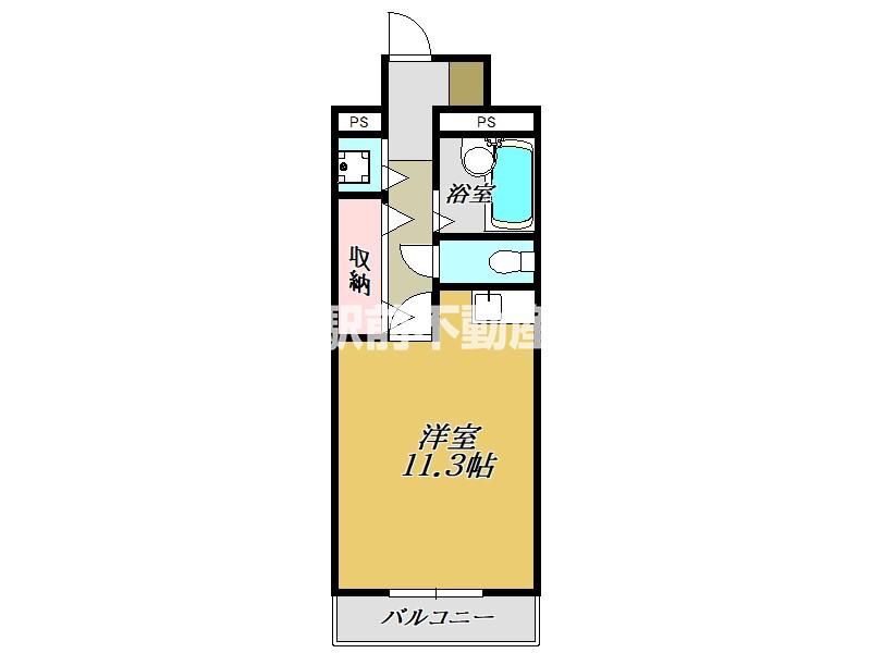 クレッセント駅前(ワンルーム/2階)の間取り写真