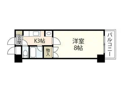 エスポアコーポIII(1K/3階)の間取り写真