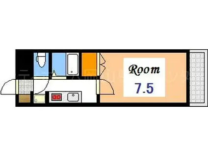 ロイヤルミッテ(1K/3階)の間取り写真