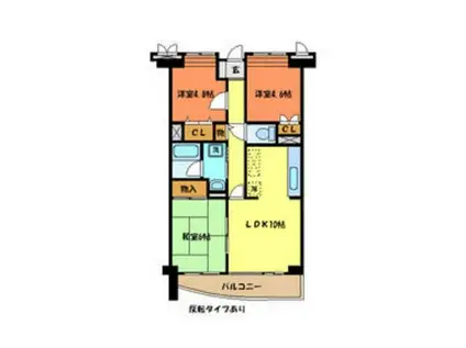 カーザ・フォレスタ(3LDK/5階)の間取り写真