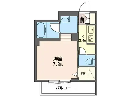 コティ航空公園(1K/1階)の間取り写真