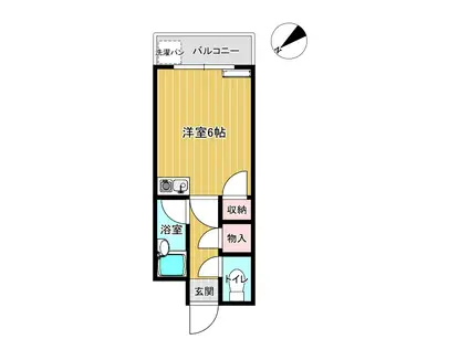 バディマンション(1K/3階)の間取り写真