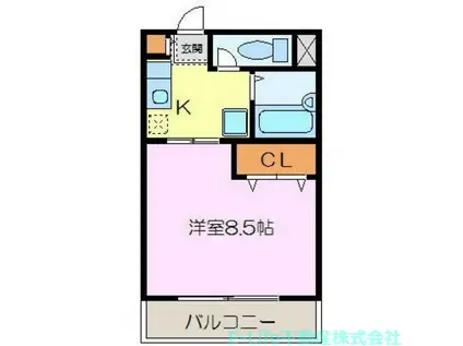 フォーリスト(1K/1階)の間取り写真