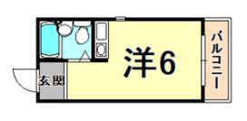 ダイドーメゾン甲東園II(ワンルーム/3階)の間取り写真
