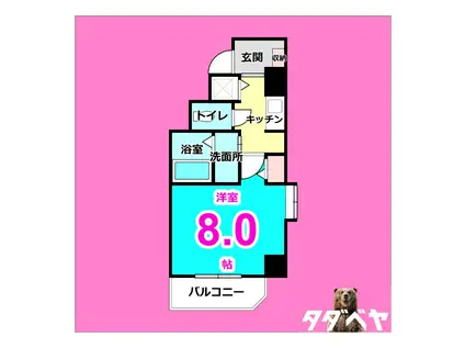 プレシャス名駅(1K/9階)の間取り写真