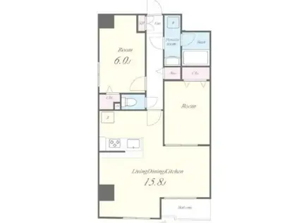 UNE LUMIERE(2LDK/6階)の間取り写真