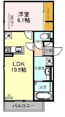 ソレアード大塚(1LDK/3階)の間取り写真