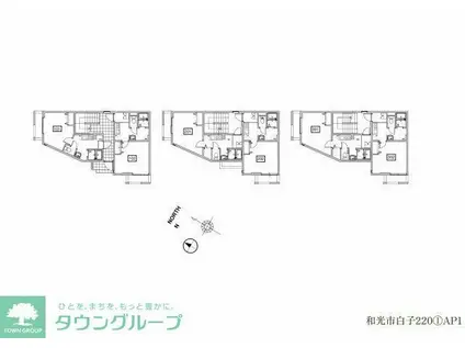 OPEN RISE成増I(1K/1階)の間取り写真