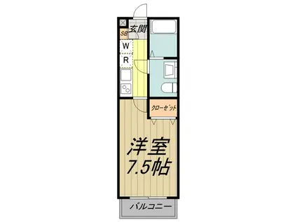 ガーデンヴィラ吉祥寺(1K/2階)の間取り写真