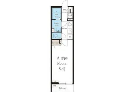 リブリ・CIAFULL(1K/2階)の間取り写真