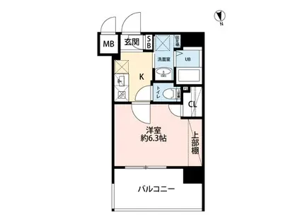 サヴォイ レトワール セレステ(1K/6階)の間取り写真