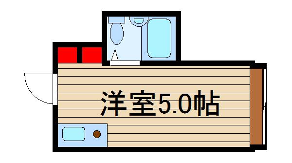 ラパンジール本田I(ワンルーム/9階)の間取り写真