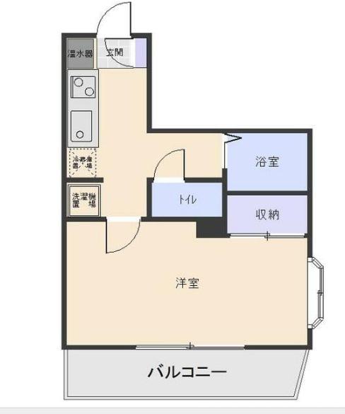 ヴィンダ―バール愛(1K/5階)の間取り写真