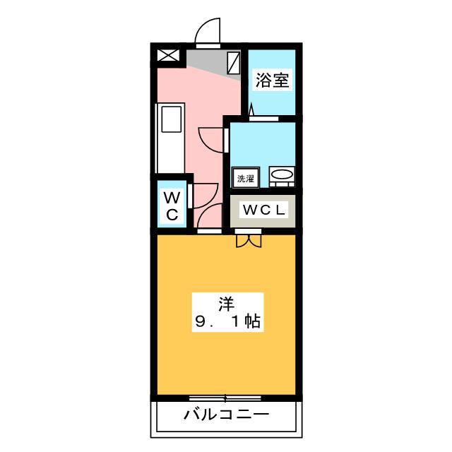 ルパーブ永田町(1K/5階)の間取り写真