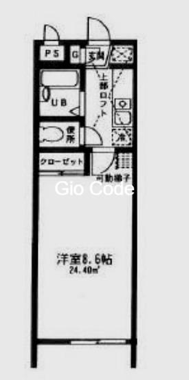 エクセルハイム(1K/1階)の間取り写真